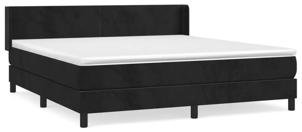 ΚΡΕΒΑΤΙ BOXSPRING ΜΕ ΣΤΡΩΜΑ ΜΑΥΡΟ 160X200 ΕΚ. ΒΕΛΟΥΔΙΝΟ 3130849