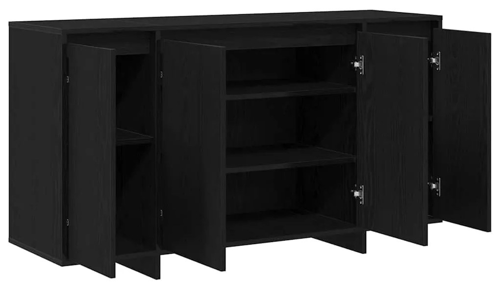 vidaXL Πλαϊνό γραφείο Μαύρη δρυς 135 x 41 x 69 cm Επεξεργασμένο ξύλο