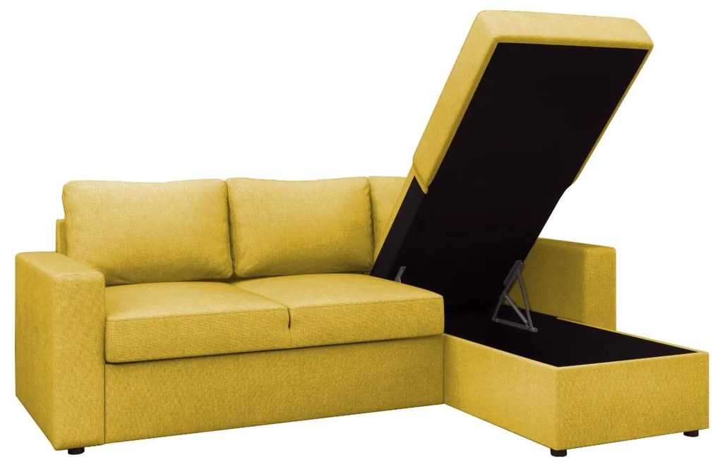 Καναπές Κρεβάτι Γωνιακός SOFIA Melon 220x155x81cm - 14190013