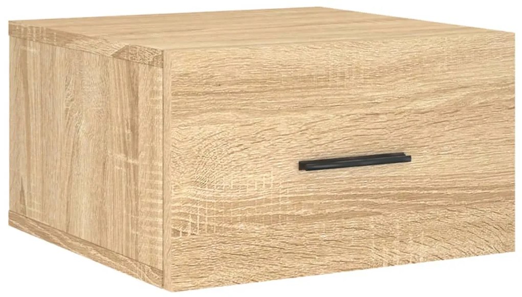 vidaXL Κομοδίνα Επιτοίχια 2 τεμ. Sonoma Δρυς 35 x 35 x 20 εκ.