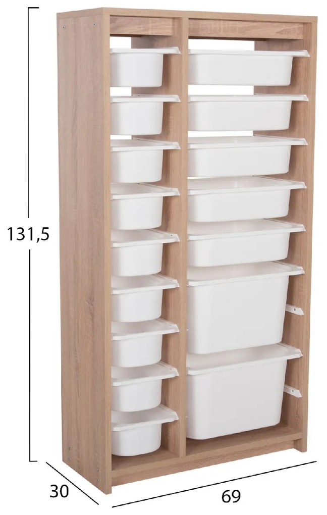 ΣΥΡΤΑΡΙΕΡΑ SANI HM18204.03 ΜΕΛΑΜΙΝΗ SONAMA-16 ΛΕΥΚΑ ΣΥΡΤΑΡΙΑ P.E. 69x30x131,5Υεκ