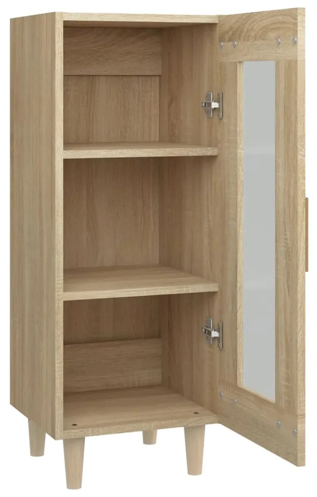 vidaXL Μπουφές Sonoma δρυς 34,5 x 34 x 180 εκ. από Επεξεργασμένο Ξύλο