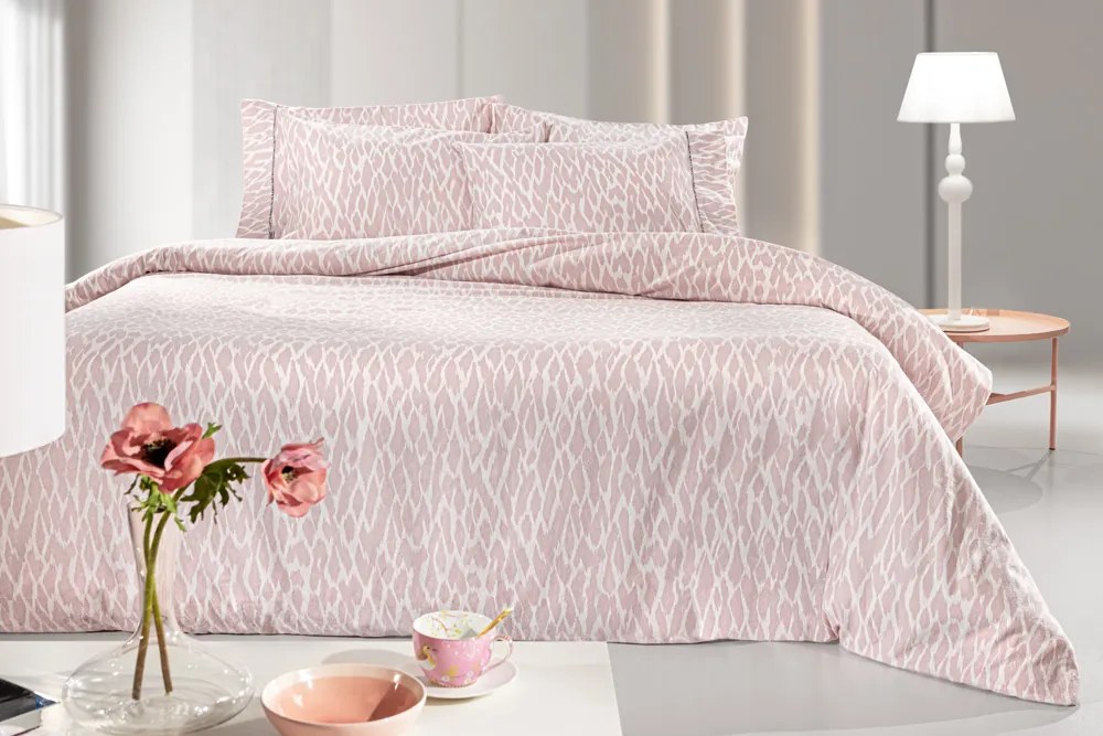 ΣΕΝΤΟΝΙ MAGMA DUSTY PINK FLANNEL 165X200+35  ΛΑΣΤΙΧΟ  ΣΕΤ 4ΤΜΧ - Guy Laroche