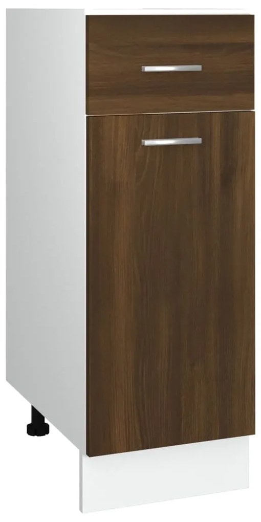 vidaXL Ντουλάπι με Συρτάρια "Lyon" Καφέ Δρυς 30x46x81,5 εκ. από Τεχνητό Ξύλο
