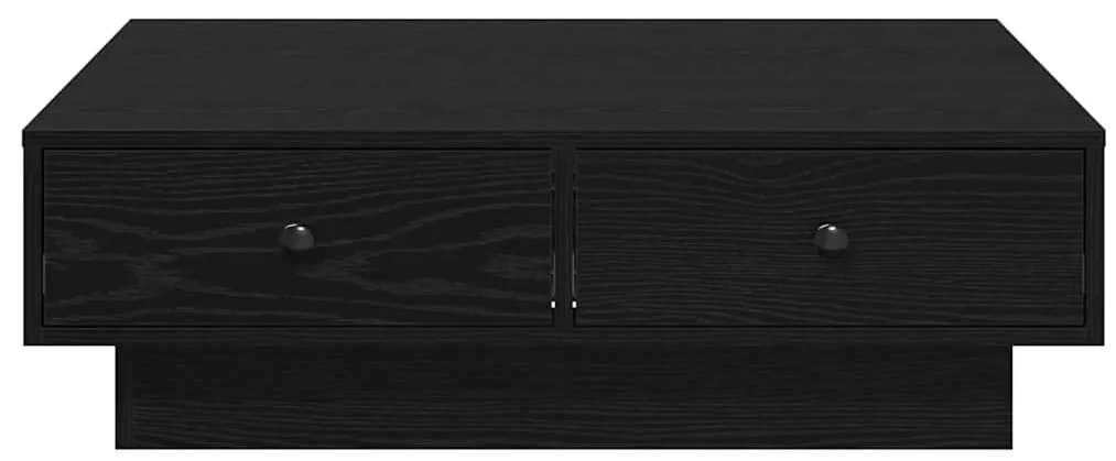 vidaXL Τραπεζάκι σαλονιού Μαύρη δρυς 90 x 90 x 28 cm