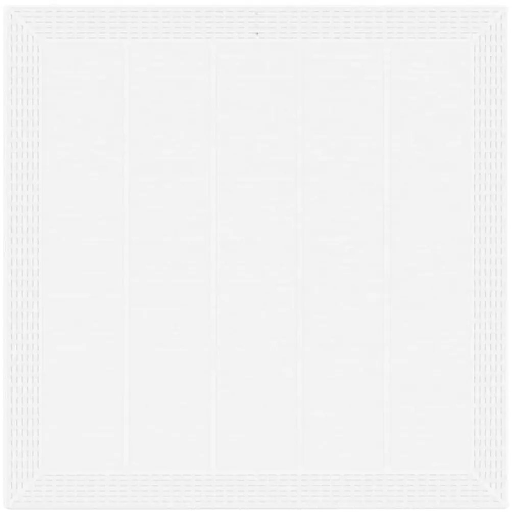 vidaXL Σέτ φαγητού για κήπο 5 pcs Λευκό Rattan Polt