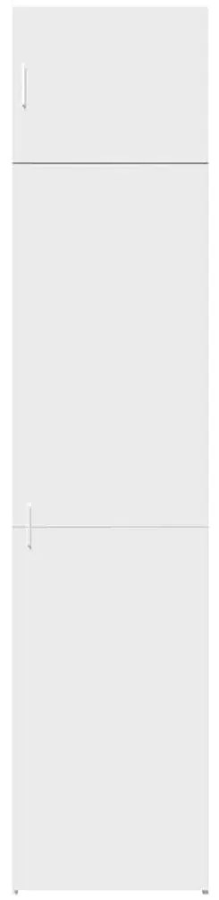 vidaXL Ντουλάπι Αποθήκευσης Στενό Λευκό 50x42,5x225 εκ. Επεξεργ. Ξύλο