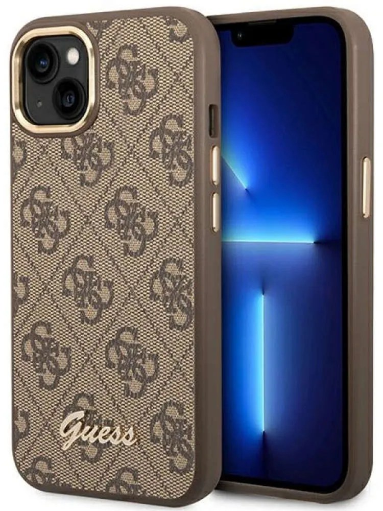 Θήκη Προστασίας iphone 14 Plus “4G Logo Collection” GUHCP14MHG4SHW Brown Guess