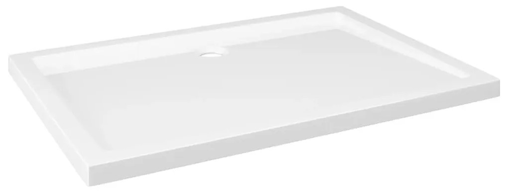 Βάση Ντουζιέρας Ορθογώνια Λευκή 80 x 110 εκ. από ABS - Λευκό