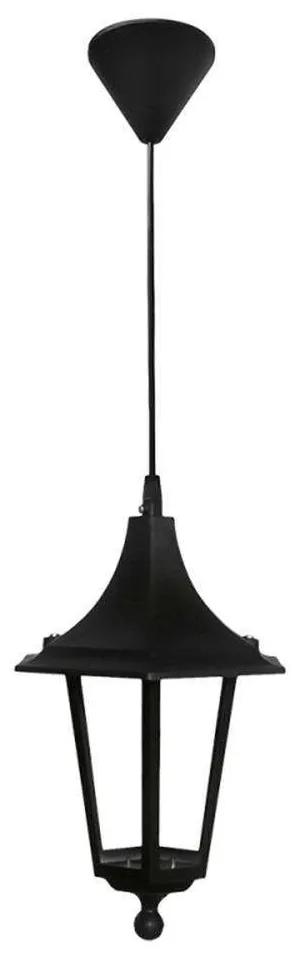 Φωτιστικό Οροφής 11-0020 110x20,5x20,5cm E27 10W Led IP44 Black Heronia