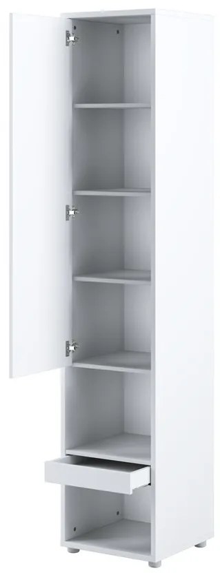 Σετ επίπλων Concept Pro Lenart AH145, Άσπρο, Πλαστικοποιημένη μοριοσανίδα, Τάβλες για Κρεβάτι, 90x200, Ενιαίος, Με κρεβάτι, Με πρόσθετο εξοπλισμό, Άσπρο