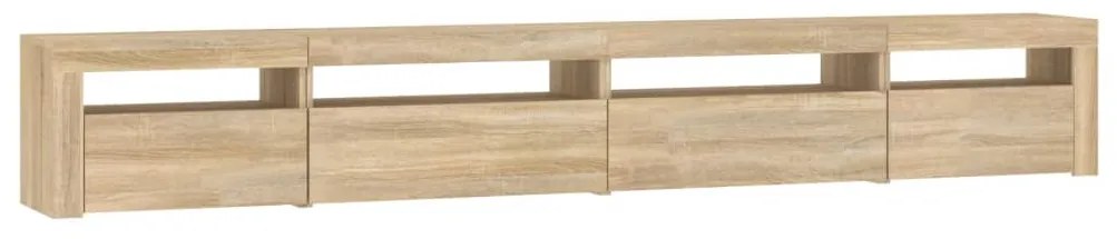 vidaXL Έπιπλο Τηλεόρασης με LED Sonoma Δρυς 270x35x40 εκ.