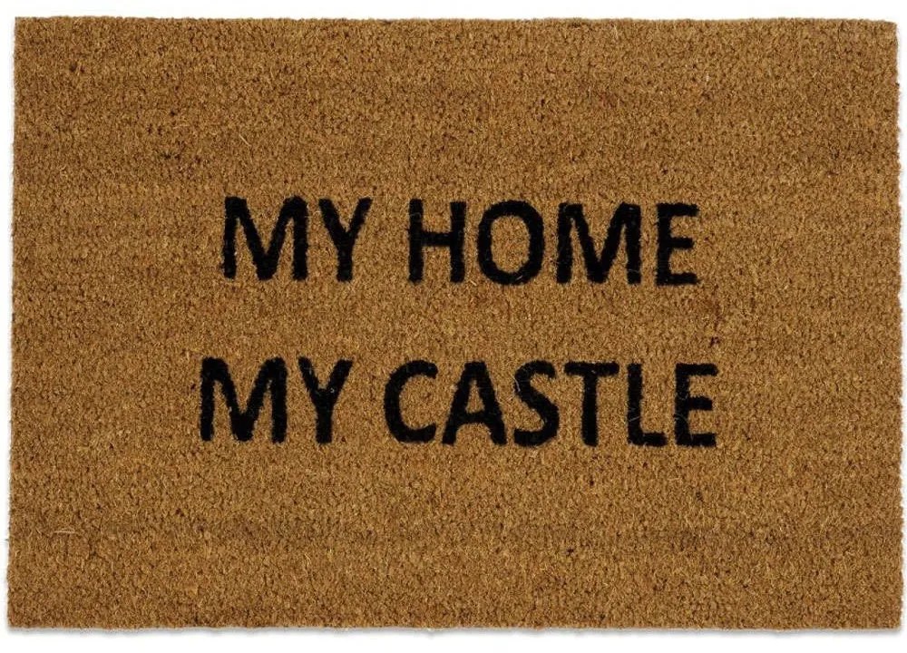 Πατάκι Εισόδου My Home My Castle AH-AX71032 40x60cm Natural-Black Andrea House 40Χ60