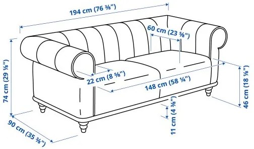 VISKAFORS διθέσιος καναπές 394.432.09