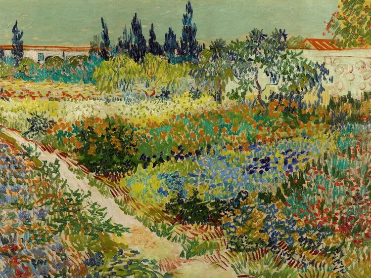 Αναπαραγωγή Garden at Arles, Vincent van Gogh