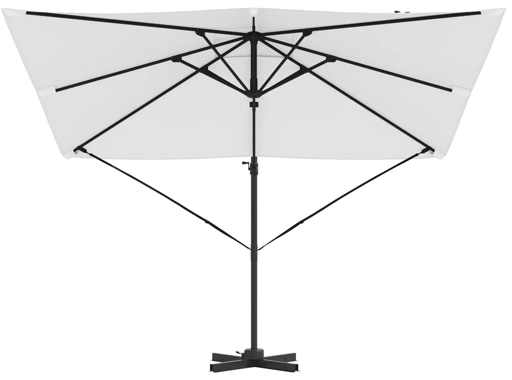 vidaXL Κάτινγκερ Ρώμη Ομπρέλα Άμμος 286x285x265 εκ. Αλουμίνιο