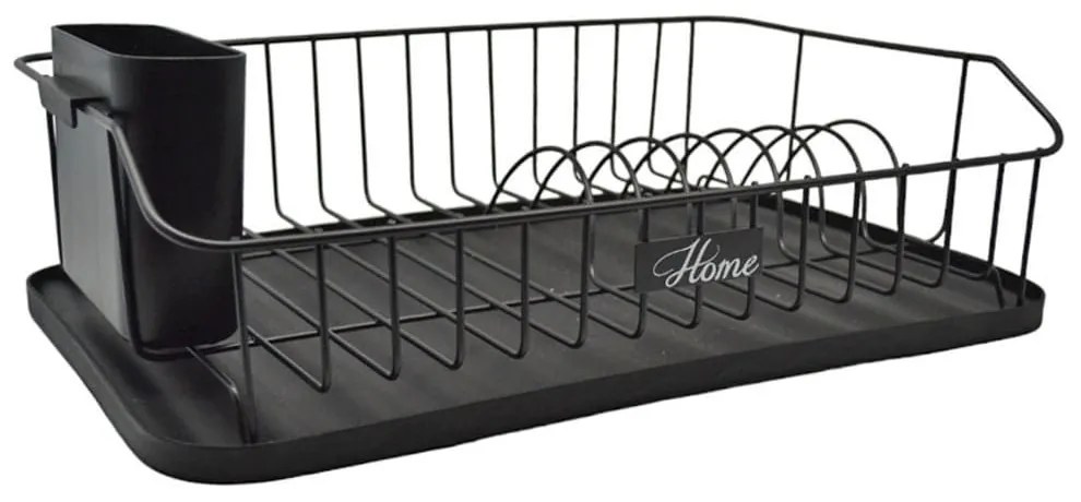 Πιατοθήκη Μεταλλική Home 835799 43x29x12,5cm Black Ankor Μέταλλο,Πλαστικό