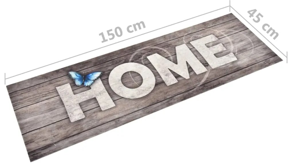 vidaXL Πατάκι Κουζίνας Σχέδιο Home Πλενόμενο 45 x 150 εκ.