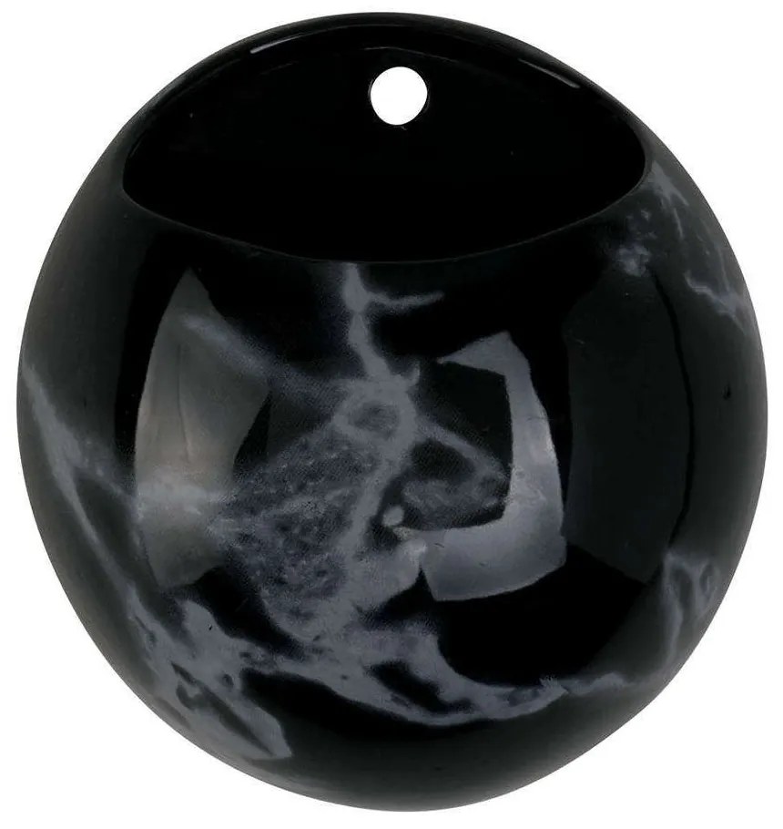 Κασπώ Επιτοίχιο Marble PT3736BK 14,5x9x98cm Black Present Time Ceramic