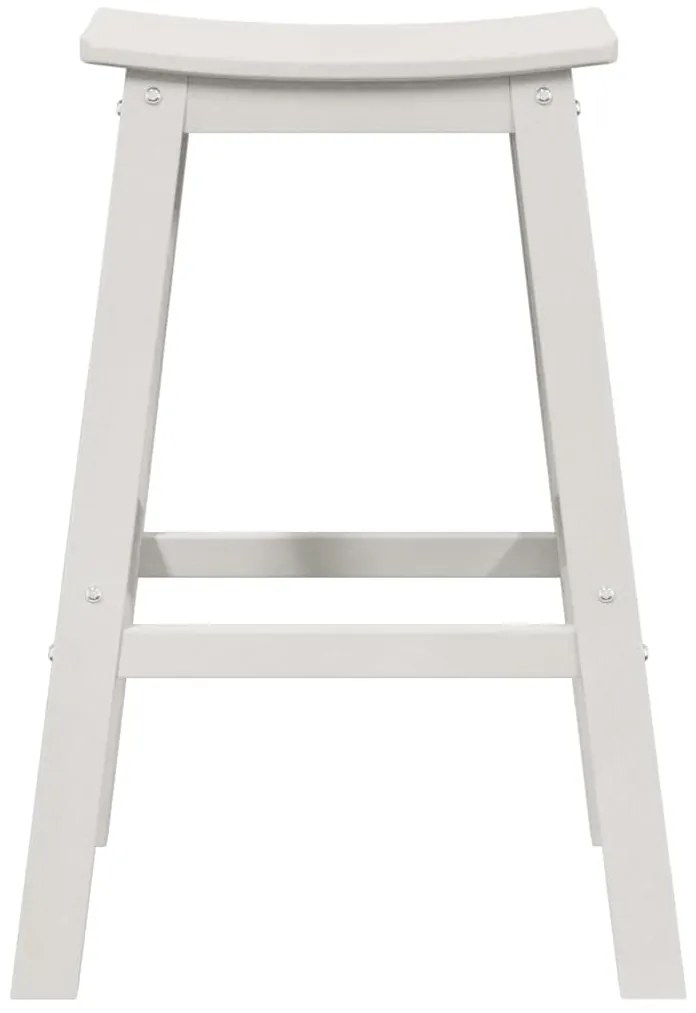 vidaXL Σετ Μπαρ Κήπου 6 pcs Λευκό HDPE