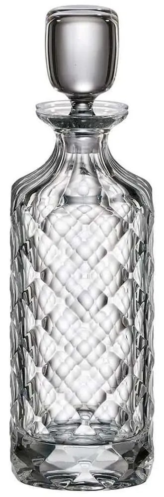 Καράφα Ουίσκι Με Πώμα CTB99X02075 750ml Clear Από Κρύσταλλο Βοημίας