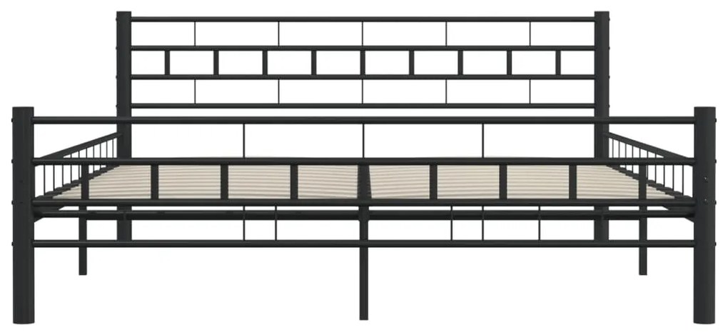 vidaXL Πλαίσιο Κρεβατιού Μαύρο 160 x 200 εκ. Ατσάλινο