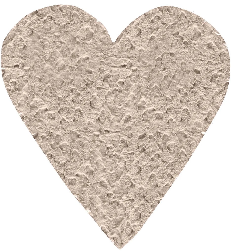 Παιδικό Χαλί GLACIAL BEIGE HEART 160 x 160 εκ.