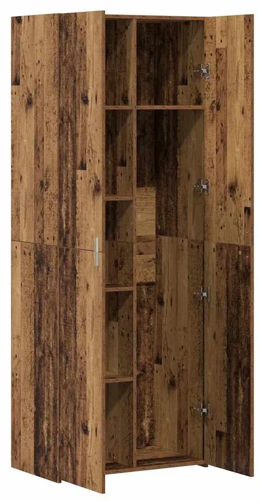 vidaXL Highboard Παλαιό ξύλο 70 x 42.5 x 185 εκ Επεξεργασμένο ξύλο