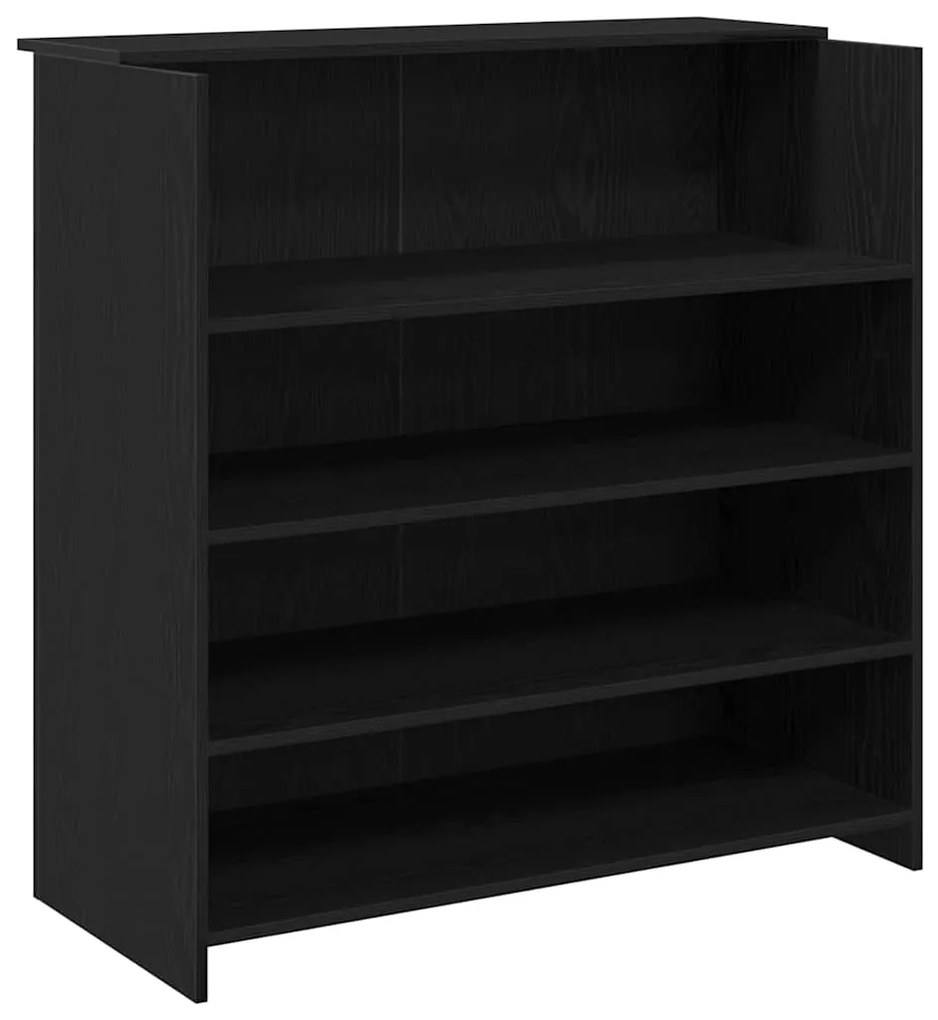 vidaXL Γραφείο υποδοχής Μαύρο Δρυς 100x50x103,5 εκ. Επεξεργασμένο Ξύλο