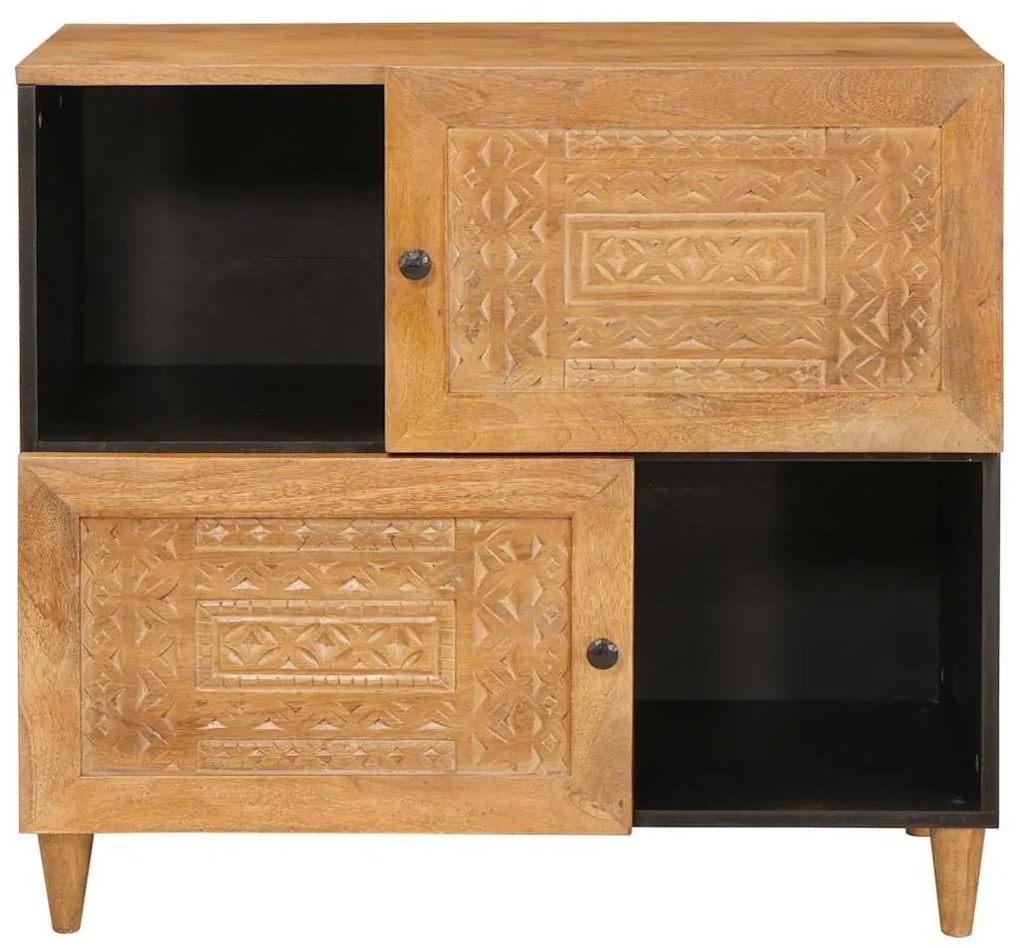 vidaXL Πλαϊνό γραφείο Ανοιχτό καφέ 33.5 x 80 x 75 εκ