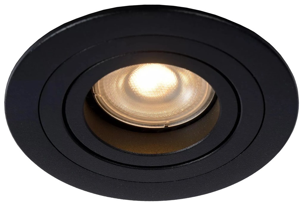 Φωτιστικό Χωνευτό Lucide 22954-01-30 TUBE Μαύρο Ματ (Black Mat)