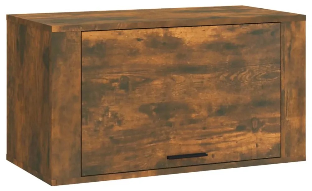 vidaXL Παπουτσοθήκη Επιτοίχια Καπν. Δρυς 70x35x38 εκ Μασίφ Ξύλο Πεύκου
