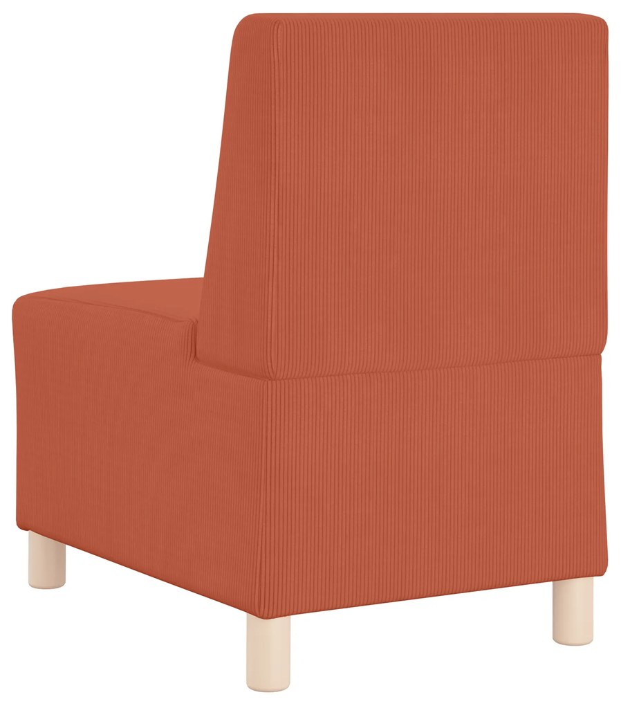 vidaXL Καθίσμα Σαλονιού Πορτοκαλί 55 x 74 x 82 εκ. Βελούδο