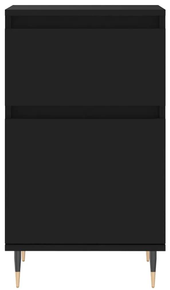 vidaXL Ντουλάπια 2 τεμ. Μαύρα 40 x 35 x 70 εκ. από Επεξεργασμένο Ξύλο
