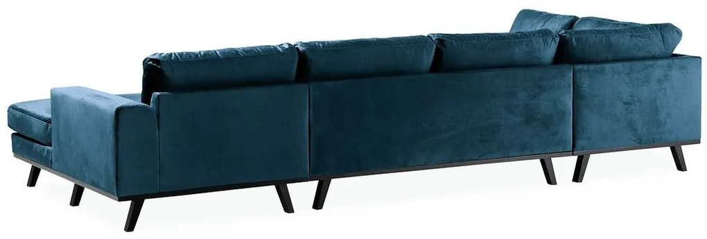 Γωνιακός Καναπές Seattle K101, Μπλε, 351x202x85cm