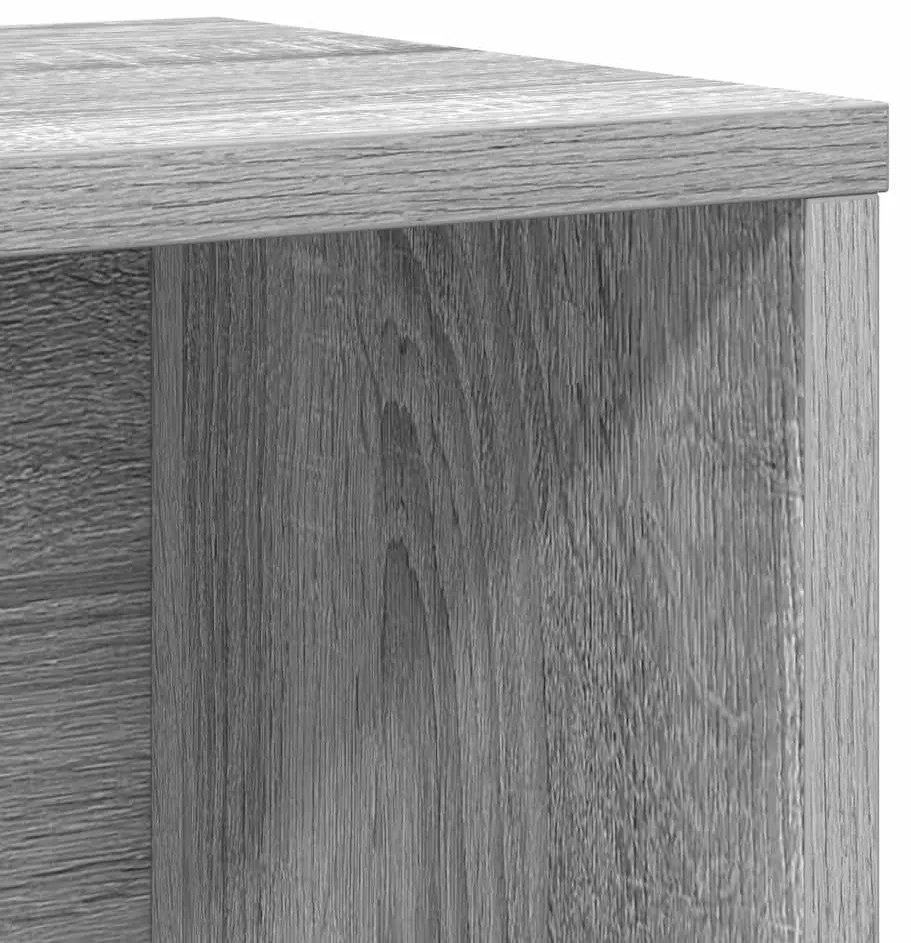 Βιβλιοθήκη Γκρι Sonoma 60x24x76,5 εκ. από Επεξεργασμένο Ξύλο - Γκρι