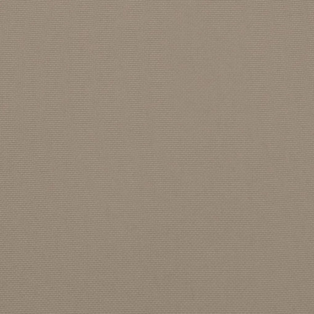 Μαξιλάρια Καρέκλας Κήπου 6 τεμ. Taupe 40x40x3 εκ. Υφασμάτινα - Μπεζ-Γκρι