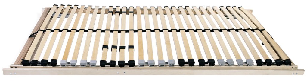 vidaXL Βάση κρεβατιού με λάμες Καστανό 80 x 190 cm Ξύλο και Πλαστικό