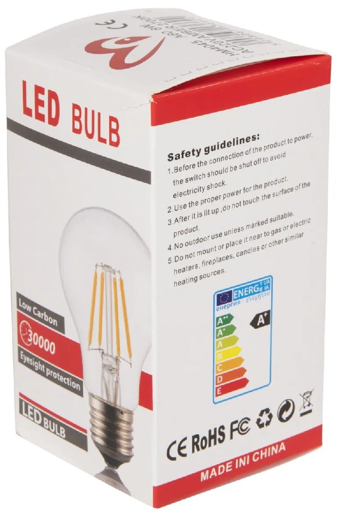 ΛΑΜΠΤΗΡΑΣ HM4045 LED FILAMENT 8W E27 3000K GOLD DIMMABLE