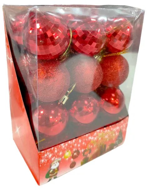 Χριστουγεννιάτικες μπάλες 24τμχ - Christmas decoration balls 24pcs