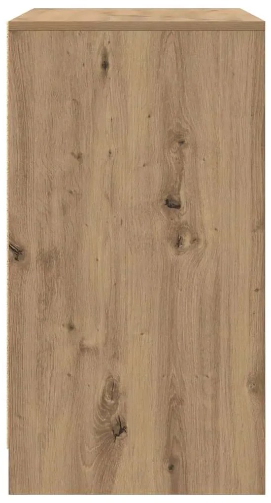 vidaXL Πλαϊνό γραφείο artisan δρυς 70 x 41 x 75 εκ. Επεξεργασμένο ξύλο