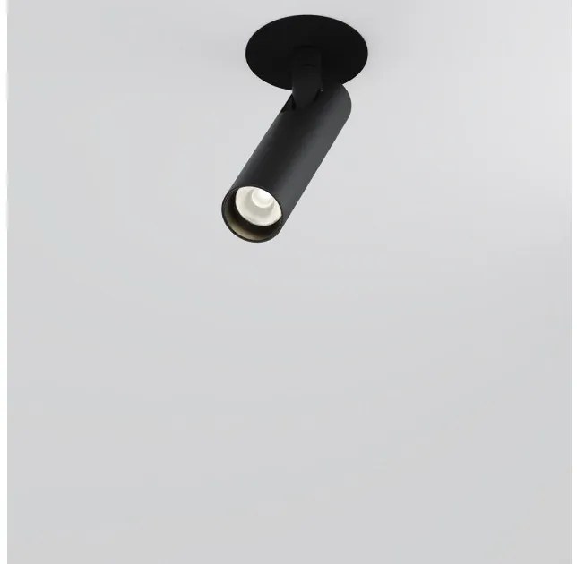 Χωνευτό Σποτ Φωτιστικό Οροφής LED 6W Μαύρο 12,5cm Downlight Focus T C141RS-L125-6W3K-B Maytoni C141RS-L125-6W3K-B