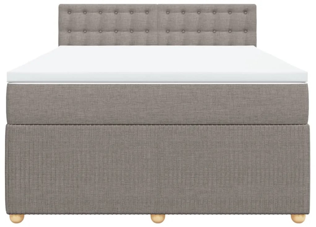 ΚΡΕΒΑΤΙ BOXSPRING ΜΕ ΣΤΡΩΜΑ TAUPE 160X200 ΕΚ. ΥΦΑΣΜΑΤΙΝΟ 3289825