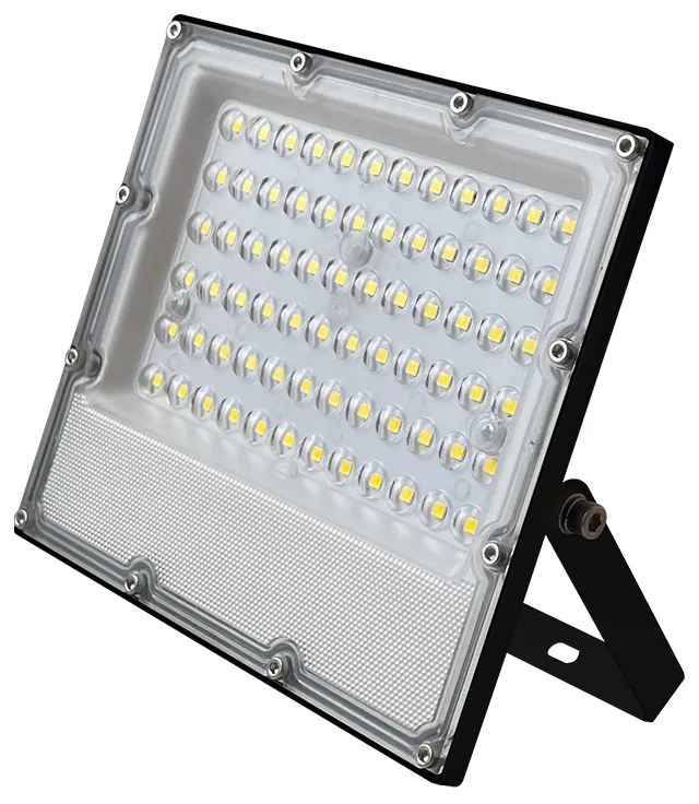 LED SMD BLACK FLOOD LUMINAIRE IP65 20W 4000K 2400Lm 100-277V AC RA80 IK08 5YRS BREATHING VALUE ACA J2040