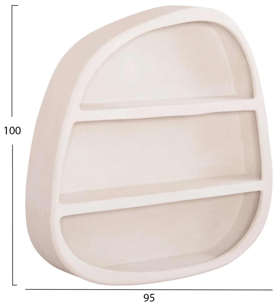 ΡΑΦΙ ΤΟΙΧΟΥ ΣΕΙΡΑ SANTORINI HM18058 MDF ΣΕ ΥΠΟΛΕΥΚΟ ΧΡΩΜΑ 95x18x100Υεκ. (1 Τεμμάχια)
