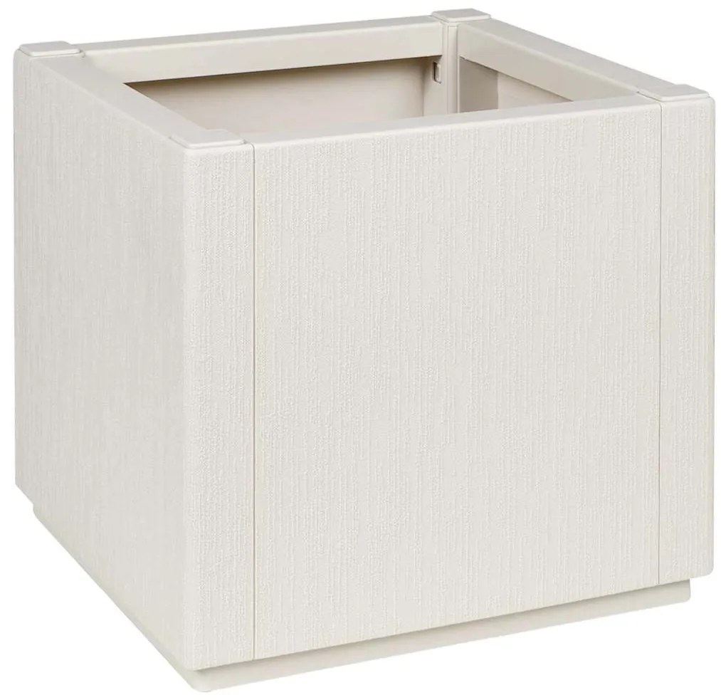vidaXL Γλάστρα Κήπου Λευκό 36 x 36 x 35 εκ. Πολυπροπυλένιο