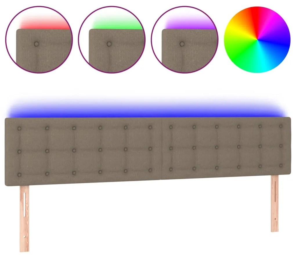 ΚΕΦΑΛΑΡΙ ΚΡΕΒΑΤΙΟΥ LED TAUPE 200X5X78/88 ΕΚ. ΥΦΑΣΜΑΤΙΝΟ 3122072