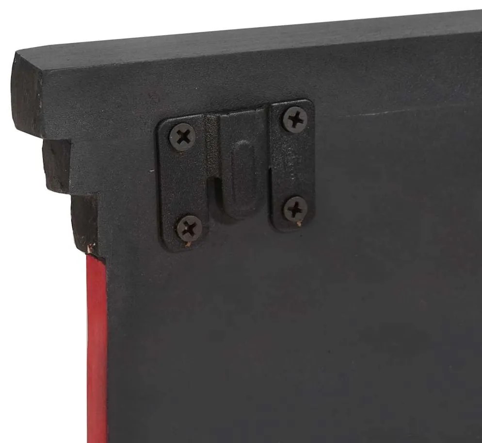 vidaXL Κρεμάστρα Μαύρο 80 x 25 x 2 cm Επεξεργασμένο ξύλο
