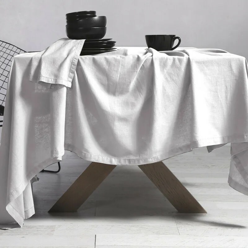 Τραπεζομάντηλο Cotton-Linen White 150x250 - Nef-Nef Homeware