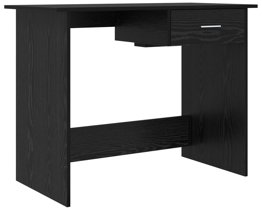 vidaXL Γραφείο Μαύρη δρυς 100 x 50 x 76 εκ. Επεξεργασμένο ξύλο